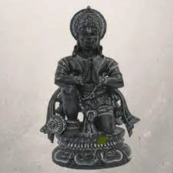  Black Stone Hanuman Statue