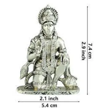 Silver Hanuman Statue
