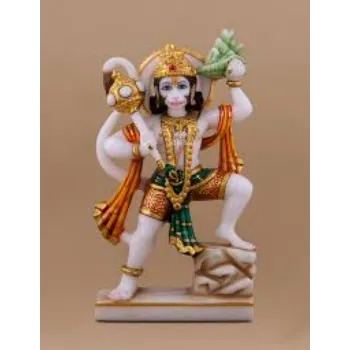  White Marble Hanuman Statue