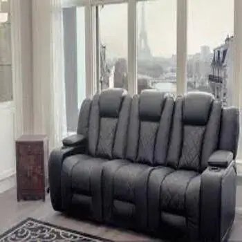 Black Color Home Theater Recliner