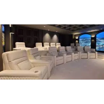 Home Theater Recliner White Color 