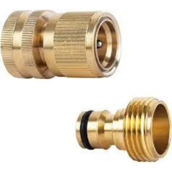 Hose Pipe Fittings Golden Color 