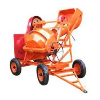 Orange Hydraulic Concrete Mixer