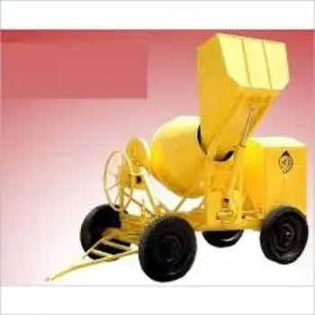 Yellow Hydraulic Concrete Mixer
