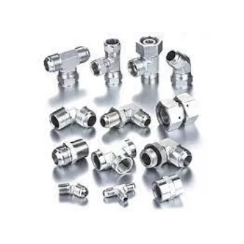 Hydraulic Tube Fittings Silver Color 