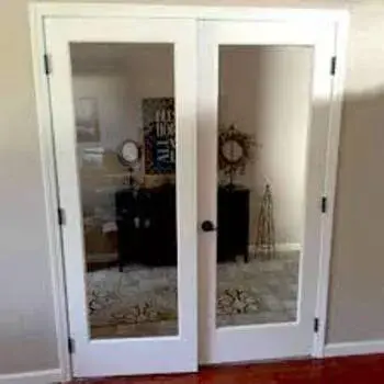 Hinged Aluminium Glass Door Services, For Office