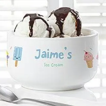 Fancy Ice Cream Bowl