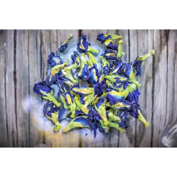Dry indigo leaves