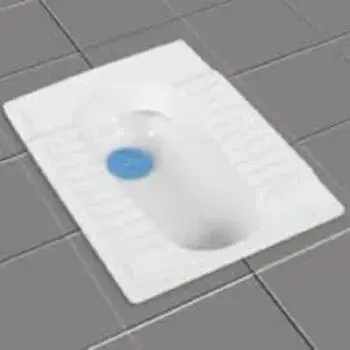 Polished Ceramic White Indian Toilet Seat