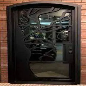 Antique 7 Feets Grey Iron Door, For Home