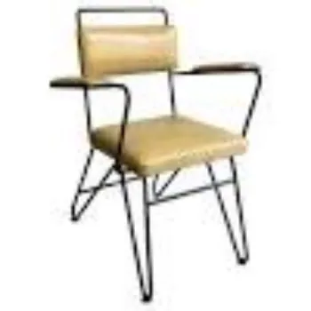 Polished Iron Arm Chair