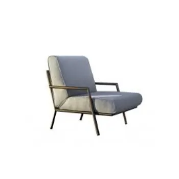 Polished Iron Arm Chair