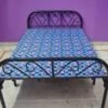 Polished Iron Bed
