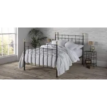 Rectangular Polished Iron Bed