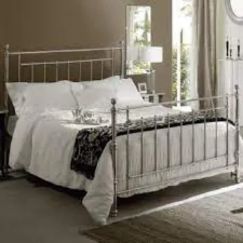 Polished Iron Bed