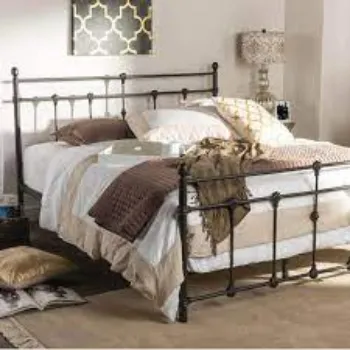 Polished Iron Bed
