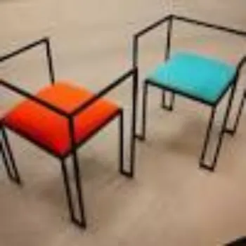 Polished Iron Chair