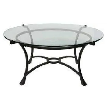 Glass Iron Coffee Table