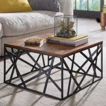 Polished Iron Coffee Table