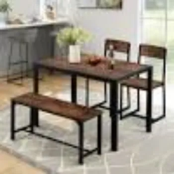 Polished Iron Dining Table