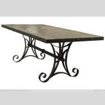 Fine Finishing Iron Dining Table