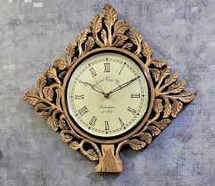 Golden Tree Wall Clock