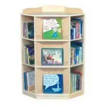 Bamboo Wood Kids Bookcase