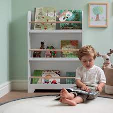 White Wooden Kids Bookcase