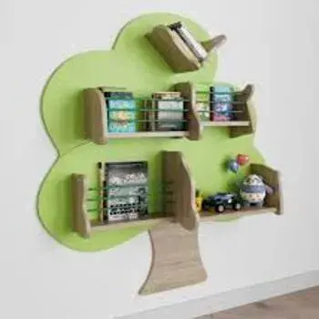 Wall Mounted Kids Bookcase
