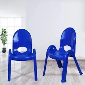 Dark Blue Kids School Chair