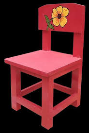 Flower Print Kids School Chair