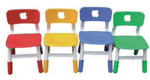 Multicolor Plastic Kids School Chair