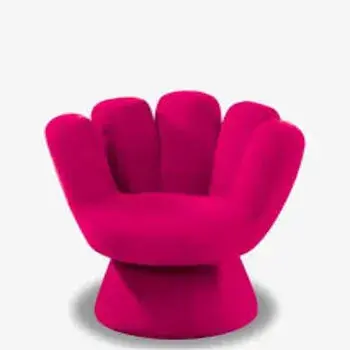 Pink Velvet Kids School Chair