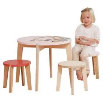 wood  Kids Stool