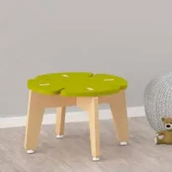 Green School Stool For Kids 