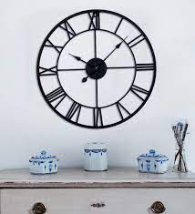 Olivier Roman Numeral Metal Wall Clock