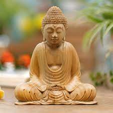 The Buddha Wood Sculpture 