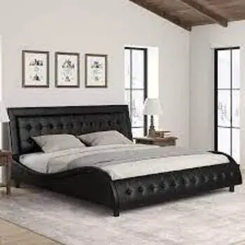 King Size Double Bed Black Color