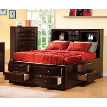 King Bed Brown Color 