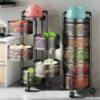 Round Kitchen Storage Rack