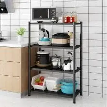Black Kitchen Storage Rack