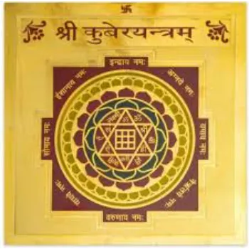 Golden Brass Kuber Yantra