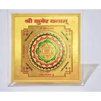 Golden Brass Kuber Yantra