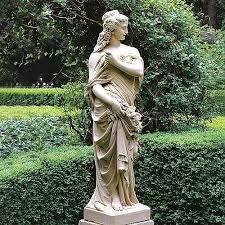 Lady Garden Sculpture Marble