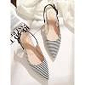 Black White Check Print Ballie for ladies