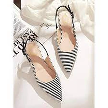 Black N White Strap Pattern Bellies For Girls