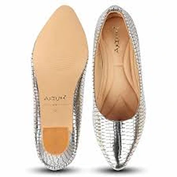 Trendsetting Comfy Shiny Silver Bellies For Ladies