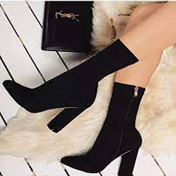 Black High Heel Boot for ladies