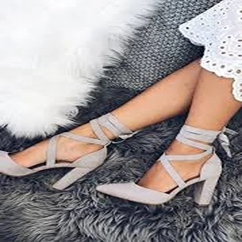 Dashing Grey High Heel Sandal for Ladies