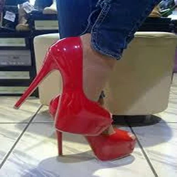 Classy Red Pencil High Heel for ladies